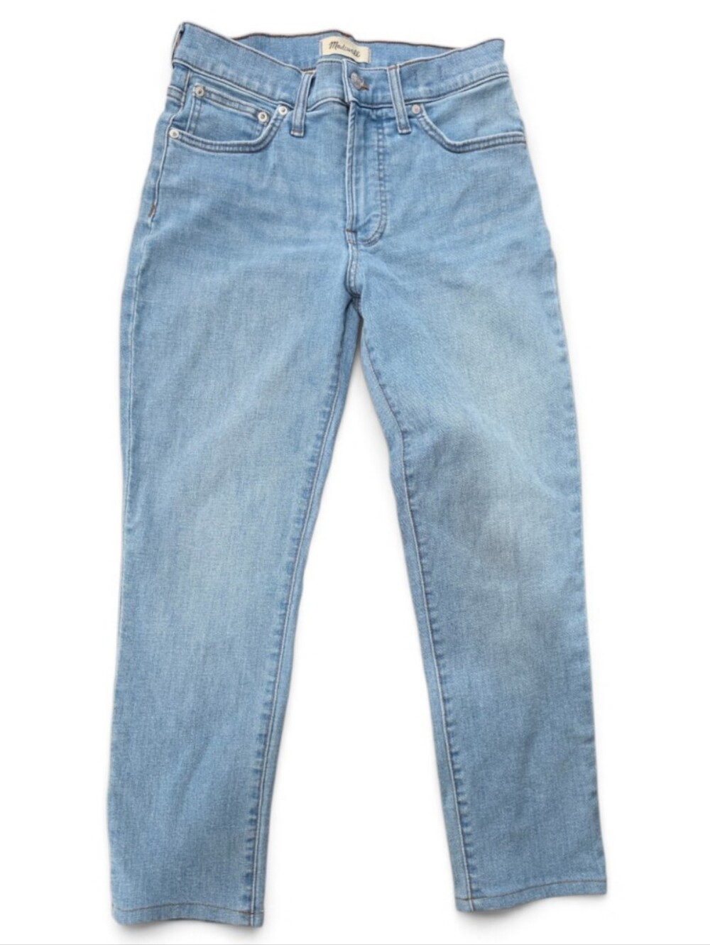 Nwot Madewell 9.5 Mid Rise Stretch Jean Mid Blue Size 27 Womens